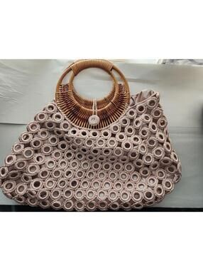 Enrico versari crochet satchel handbag